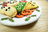 Christmas Dinner on a plate, handmade in felt by Heart Felt