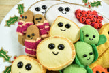 Christmas Dinner on a plate, handmade in felt by Heart Felt