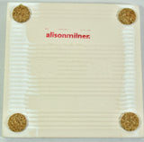 Designer ceramic coasters with Urban Animals by Alison Milner