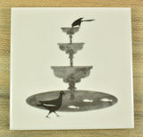 Designer ceramic coasters with Urban Animals by Alison Milner