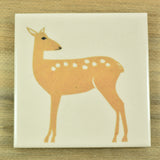 Designer ceramic Woodland coasters by Alison Milner