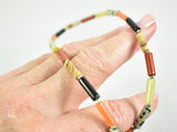 Multi-stone semi-precious necklace in warm colours by Sarah Beevers