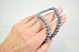 Blue freshwater pearl short necklace by Sarah Beevers