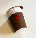 Pot Noodle store cupboard goods handmade in felt by Heart Felt
