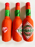 Tabasco store cupboard items, handmade in felt by Heart Felt