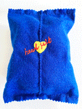 Walkers Crisps in Cheese & Onion handmade in felt by Heart Felt