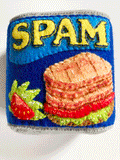 Spam, replica store cupboard items handmade in felt by Heart Felt