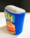 Spam, replica store cupboard items handmade in felt by Heart Felt