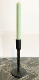 Black metal tall candlestick in a contemporary design, by St Eval