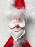 Christmas hanging decoration 'Santa', handmade in felt by Laura Dent