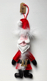 Christmas hanging decoration 'Santa', handmade in felt by Laura Dent