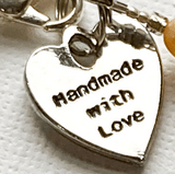 Tones of pink and white long freshwater pearl necklace by Sarah Beevers