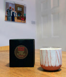 Stylish concrete pots with seasonal hand-poured candles by Carlos Dominguez
