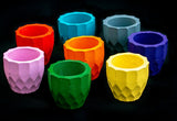 Geometric concrete plant pots by Carlos Dominguez