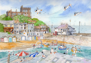 Original print by David Bailey : Broadstairs Harbour