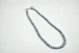 Blue freshwater pearl short necklace by Sarah Beevers