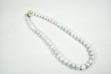 Palest grey irregular shaped freshwater pearl necklace by Sarah Beevers