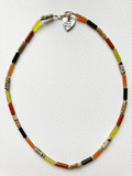 Multi-stone semi-precious necklace in warm colours by Sarah Beevers